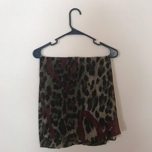 Leopard Print Infinity Scarf